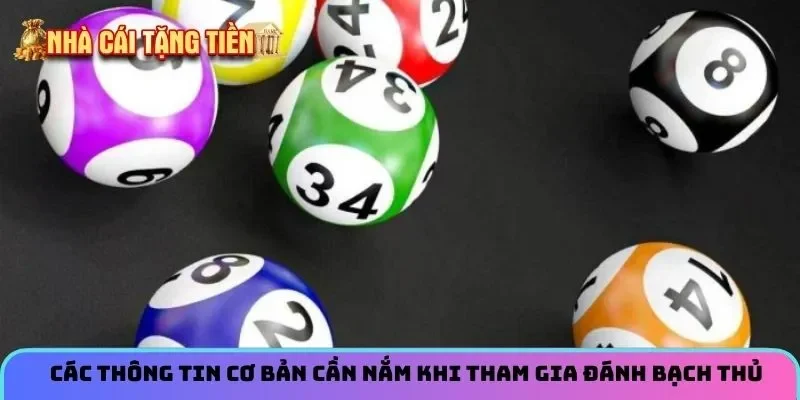Các thông tin cơ bản cần nắm khi tham gia đánh bạch thủ